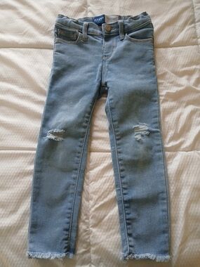 Old Navy Light Blue Skinny Jeans with Distressed Knees